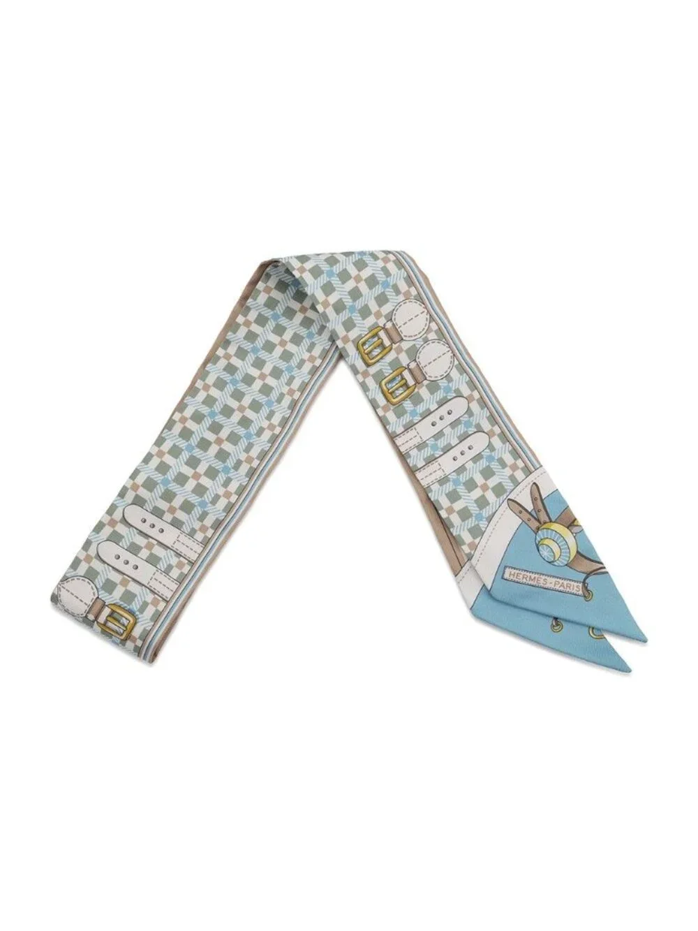 Hermes Scarf Twilly Carriage Transition les Voitures Nouvelles Silk SS